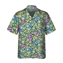 American Currency Banknotes Seamless Pattern Dollar Hawaiian Shirt, Funny Money Hawaiian Shirt Gift For Men - Hyperfavor