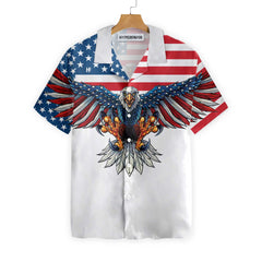 American Eagle Stay Strong Shirt For Men Hawaiian Shirt - Hyperfavor
