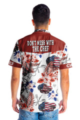 American Flag Chef Hawaiian Shirt - Hyperfavor