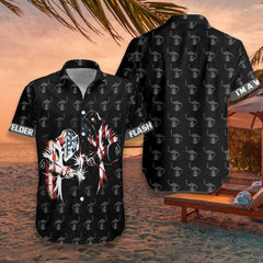 American Flag Welder Hawaiian Shirt - Hyperfavor