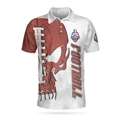 American Football And Skull EZ24 3003 Custom Polo Shirt - Hyperfavor