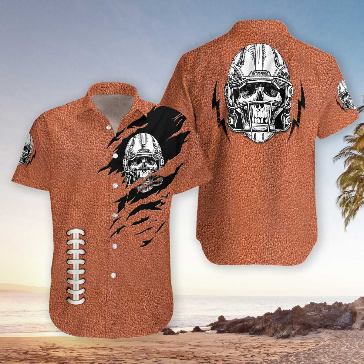 American Football Texture EZ24 3003 Hawaiian Shirt - Hyperfavor