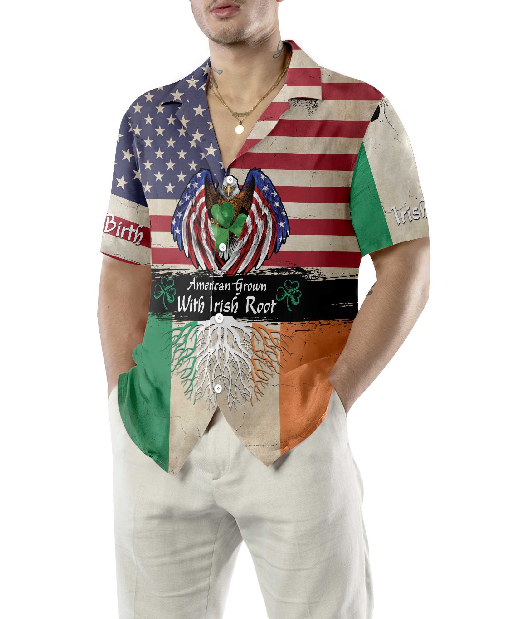 American Grown With Irish Root 2 EZ22 2101 Hawaiian Shirt - Hyperfavor