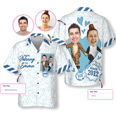 Animal Cosplay Couple Scupidity Love Custom Hawaiian Shirt - Hyperfavor