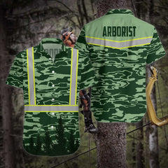 Arborist Safety Shirt EZ12 2512 Hawaiian Shirt - Hyperfavor