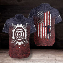 Archery USA Flag EZ33 0603 Hawaiian Shirt - Hyperfavor