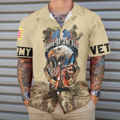 Army Veteran Home Of The Free EZ14 1501 Hawaiian Shirt - Hyperfavor