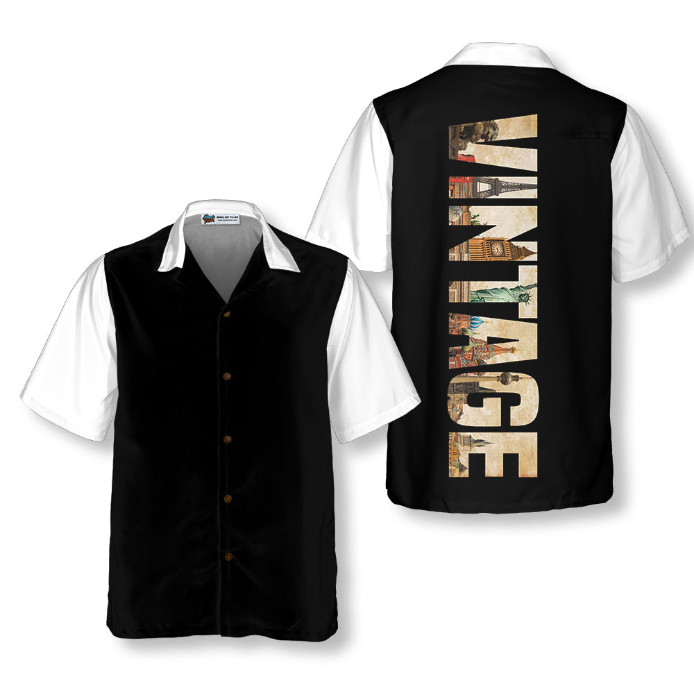 Around The World Vintage Hawaiian Shirt - Hyperfavor