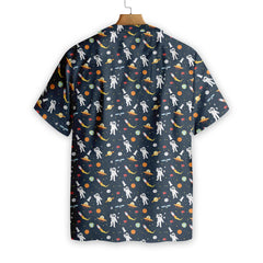 Astronaut Hello Hawaiian Shirt - Hyperfavor