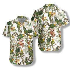 Audubon Carolina Parrot Shirt For Men Hawaiian Shirt - Hyperfavor