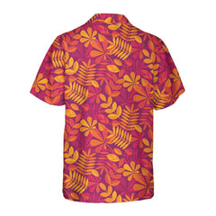 Autumn Leaves Seamless Pattern For Thanksgiving Hawaiian Shirt, Fall Thanksgiving Shirt, Gift For Thanksgiving Day - Hyperfavor