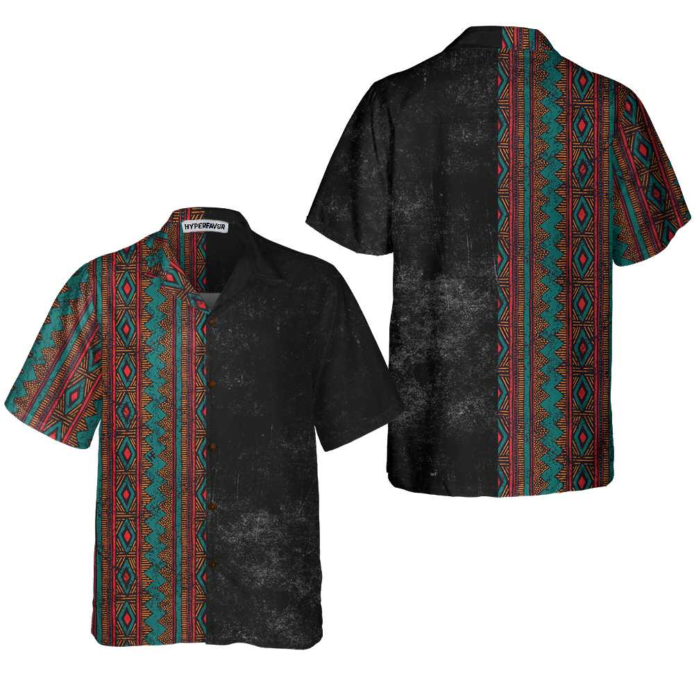 Aztec And Tribal Native American Hawaiian Shirt, Ethnic Pattern American Indian Shirt - Hyperfavor