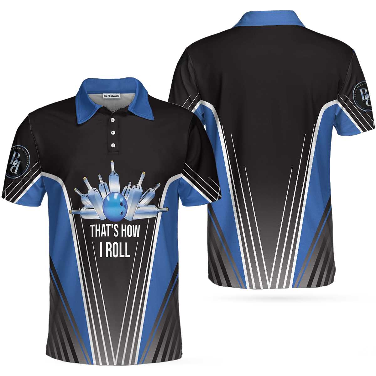 BB Room Winery That's How I Roll Bowling Polo Shirt - Hyperfavor