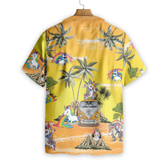 Baby Unicorn Summer Time Unicorn Hawaiian Shirt, Stylish Unicorn Shirts for Men And Women - Hyperfavor