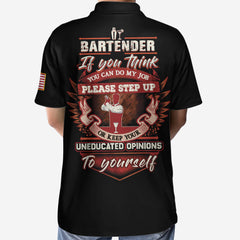 Bartender Proud Skull Polo Shirt - Hyperfavor