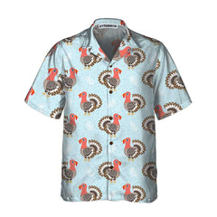 Beautiful Turkey Birds Thanksgiving Hawaiian Shirt, Funny Turkey Gobble Hawaiian Shirt - Hyperfavor