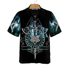 Better To Be a Wolf Of Odin Than A Lamb Of God Hawaiian Shirt, Cool Fenrir Wolf Viking Shirt - Hyperfavor