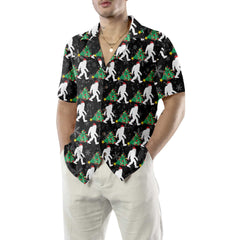 Bigfoot For Christmas Hawaiian Shirt, Bigfoot Christmas Shirt, Funny Xmas Gift Idea - Hyperfavor