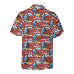 Bigfoot Surfing Christmas Hawaiian Shirt, Funny Christmas Bigfoot Shirt, Best Xmas Gift Idea - Hyperfavor