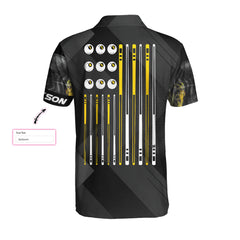 Billiards Pool Player Skull Custom Polo Shirt, Skull Billiards Shirt For Billiards Players, Personalized Billiards Gift - Hyperfavor