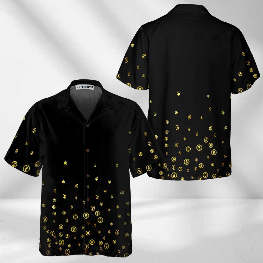 Bitcoin Crypto Mining Hawaiian Shirt, Unique Bitcoin Shirt For Men - Hyperfavor