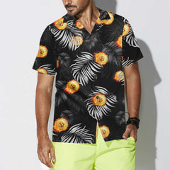 Bitcoin Flame And Tropical Pattern Hawaiian Shirt, Unique Bitcoin Shirt For Men & Women - Hyperfavor