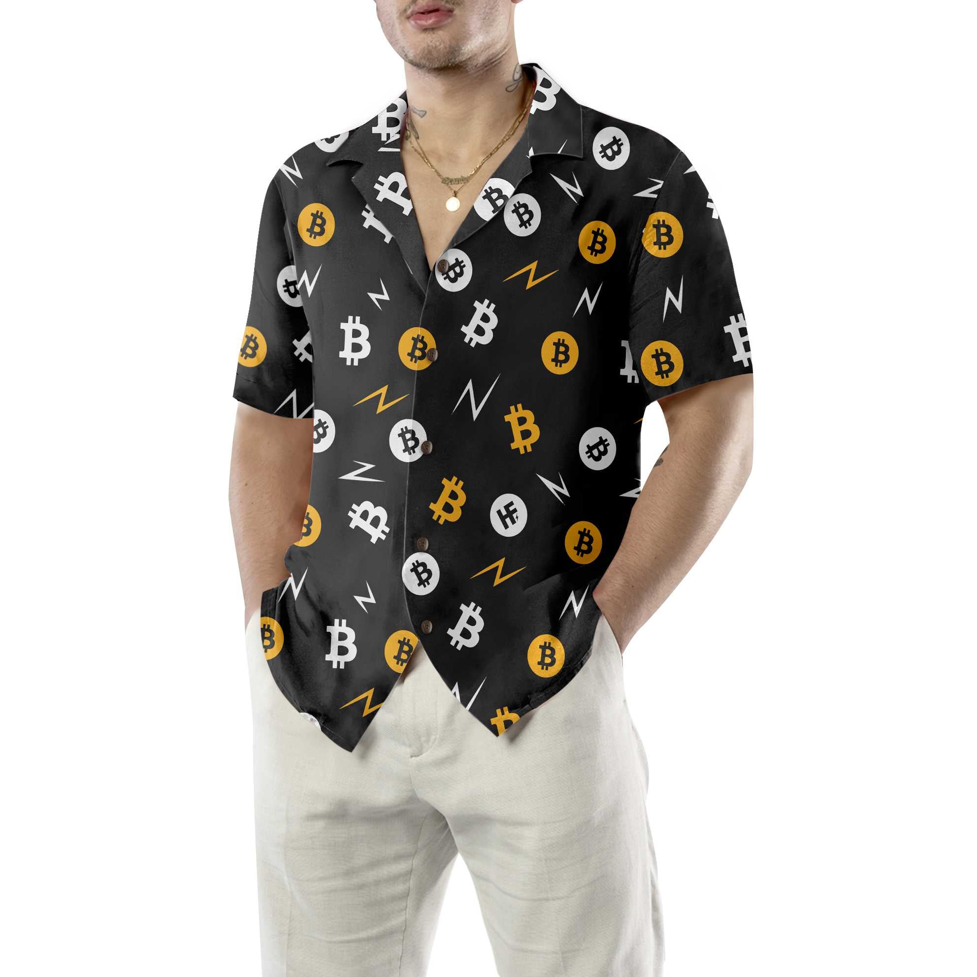 Bitcoin Miner Hawaiian Shirt, Unique Bitcoin Shirt For Men - Hyperfavor