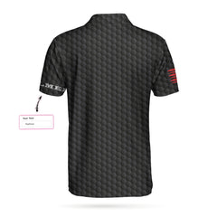 Black American Flag Bowling Custom Polo Shirt - Hyperfavor