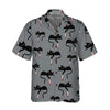 Black Cat With Knife Hawaiian Shirt, Funny Black Cat Shirt For Adults, Cat Themed Gift For Cat Lovers - Hyperfavor