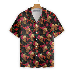 Blooming Skull Hawaiian Shirt - Hyperfavor