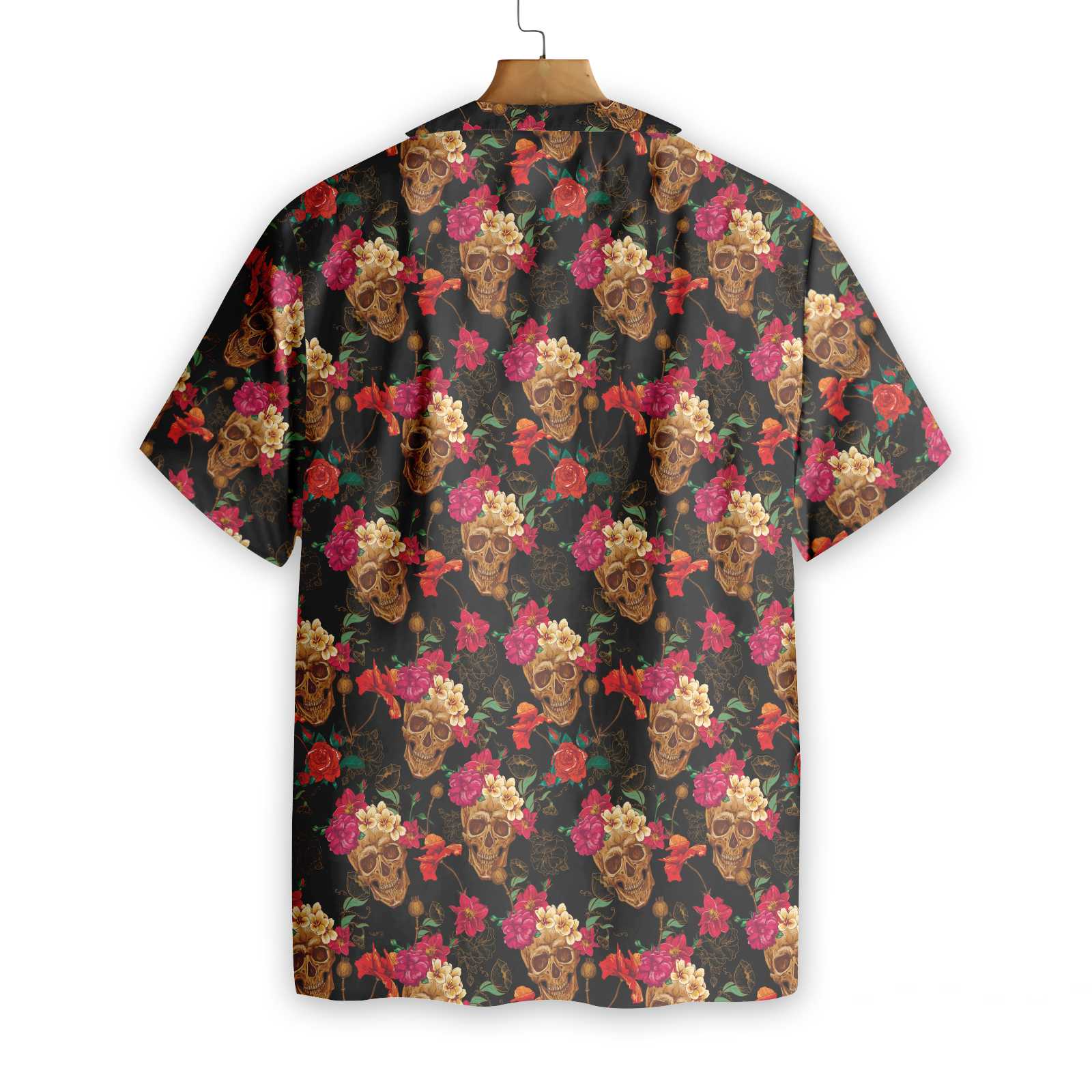 Blooming Skull Hawaiian Shirt - Hyperfavor