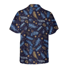 Blueish Winter Nature Hawaiian Shirt, Festive Christmas Shirt, Best Gift For Christmas - Hyperfavor