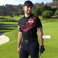 Bowling Aim Shoot Swear Repeat Custom Polo Shirt, Customized Bowling Shirt For Bowlers, Tenpin Bowling Shirt - Hyperfavor