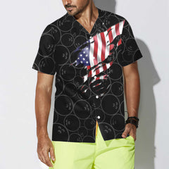 Bowling American Flag Hawaiian Shirt, Unique Bowling Shirt, Best Gift For Bowling Players - Hyperfavor