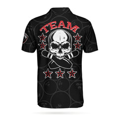Bowling And Skull Back Polo Shirt - Hyperfavor