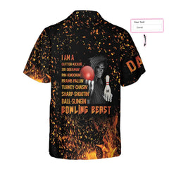 Bowling Beast Custom Hawaiian Shirt, Personalized Bowling Shirt For Men & Women - Hyperfavor