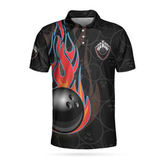 Bowling In Fire And Flag EZ24 2903 Polo Shirt - Hyperfavor
