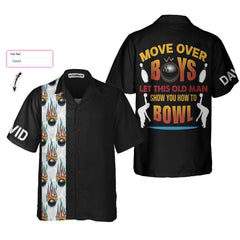 Bowling Move Over Boys Custom Hawaiian Shirt, Personalized Bowling Shirt, Best Gift For Bowling Players - Hyperfavor