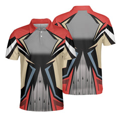 Bowling Red Polo Shirt - Hyperfavor
