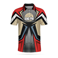 Bowling Red Kingpin Polo Shirt - Hyperfavor