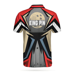 Bowling Red Kingpin Polo Shirt - Hyperfavor