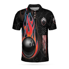 Bowling Skull Back Custom Polo Shirt - Hyperfavor