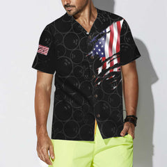 Bowling Team American Flag Custom Hawaiian Shirt, Personalized Bowling Shirt For Men & Women - Hyperfavor