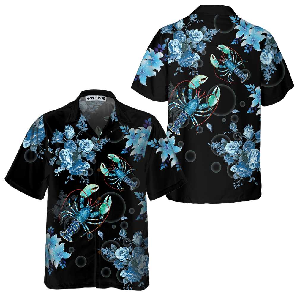 Bright Blue Lobster Hawaiian Shirt, Unique Blue Lobster Shirt For Men & Women, Gift For Lobster Lovers - Hyperfavor