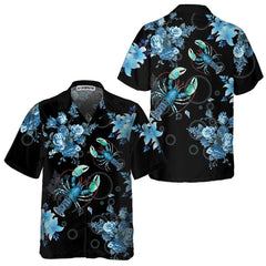 Bright Blue Lobster Hawaiian Shirt, Unique Blue Lobster Shirt For Men & Women, Gift For Lobster Lovers - Hyperfavor