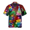 Bright Night Merry Christmas Hawaiian Shirt, 3D Colorful Christmas Tree Shirt, Best Gift For Christmas - Hyperfavor