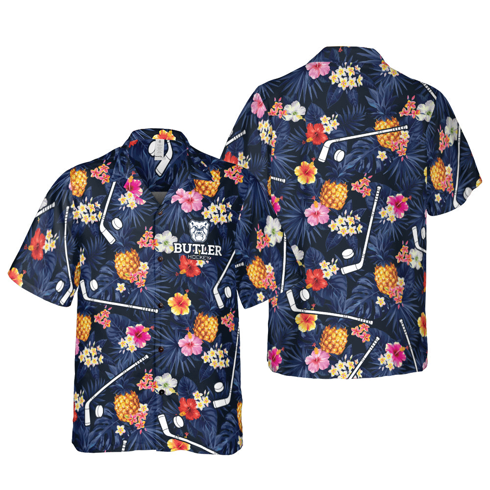Butler Hockey Logo Hawaiian Shirt - Hyperfavor
