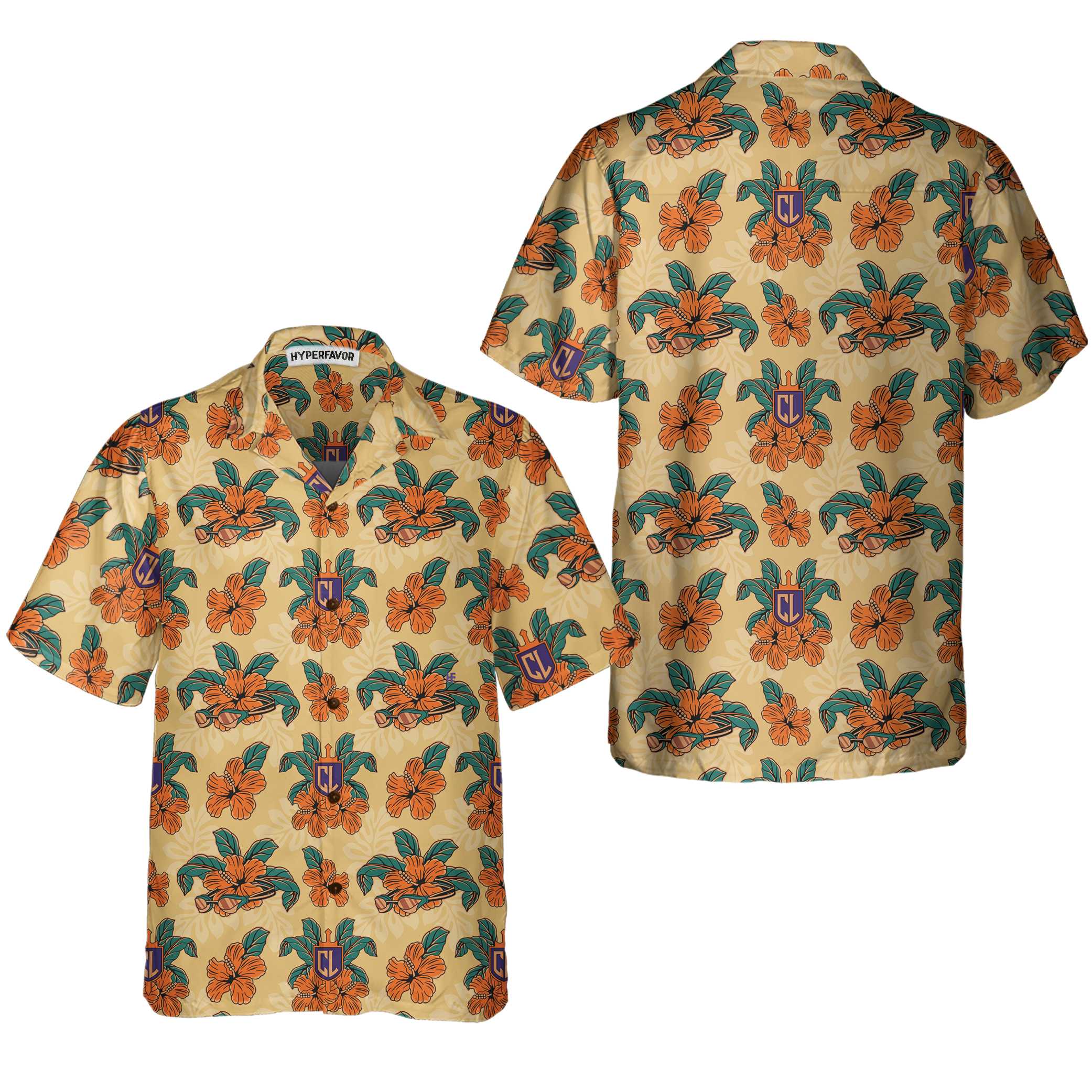 CL Tropical Floral Hawaiian Shirt - Hyperfavor