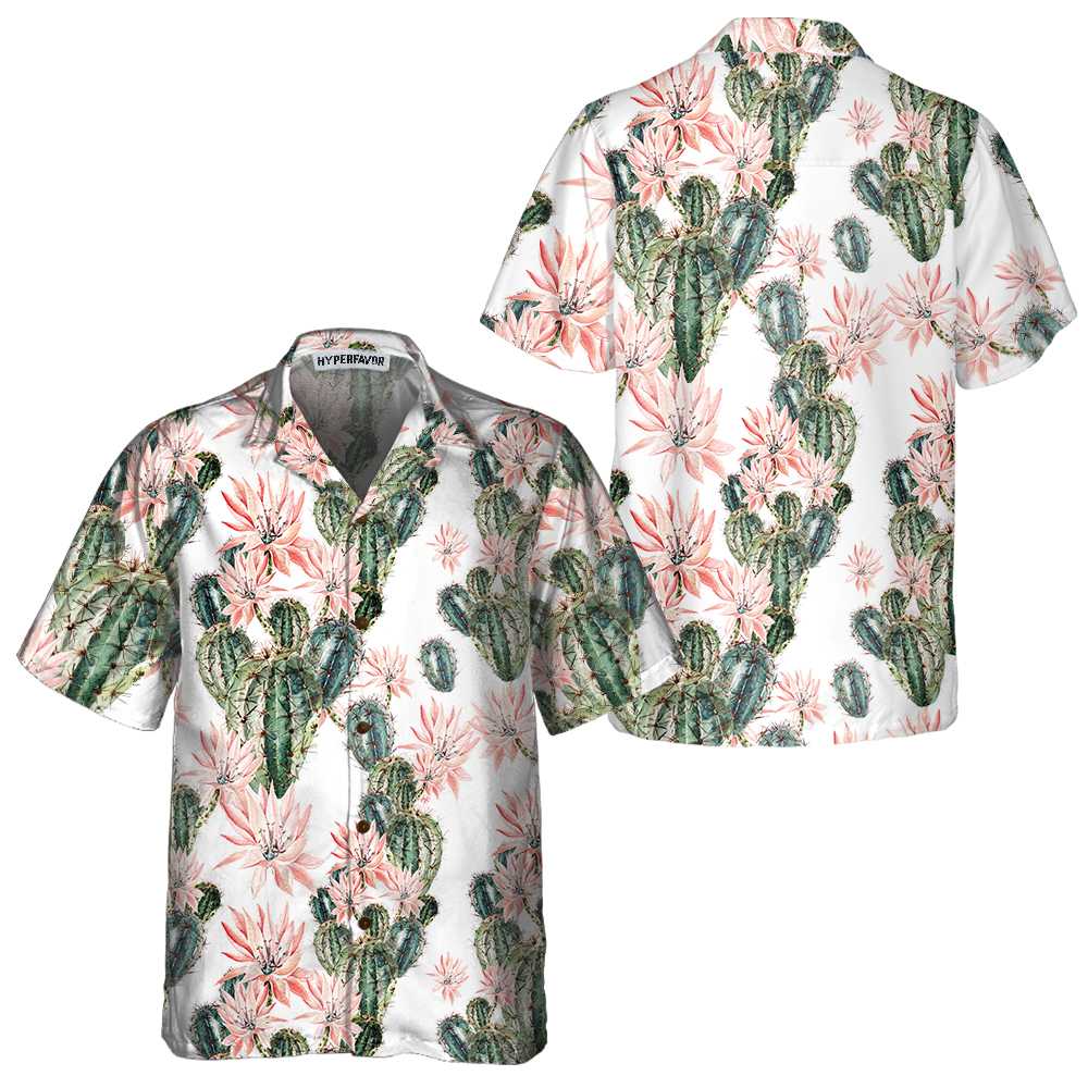 Cactus Makes Perfect Hawaiian Shirt, Floral Cactus Hawaiian Shirt, Cactus Shirt For Men And Women - Hyperfavor