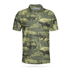 Camouflage Shark Pattern EZ20 3103 Polo Shirt - Hyperfavor